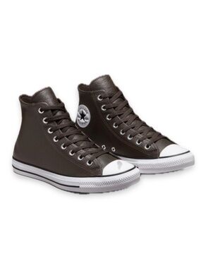 Converse Brown Leather High Tops Size Women 9 Men 7